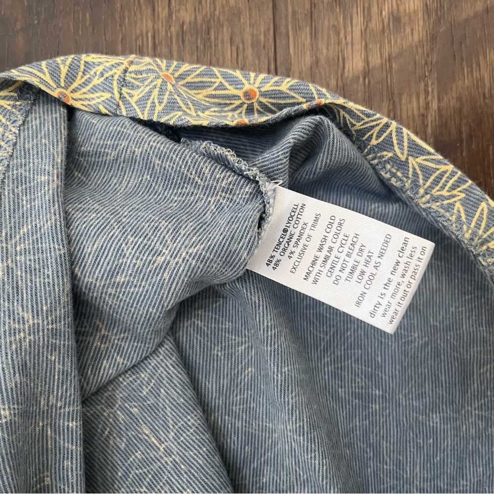Toad & co cue wrap floral soft tie blue gold outdoor dress small - Picture 5 of 10